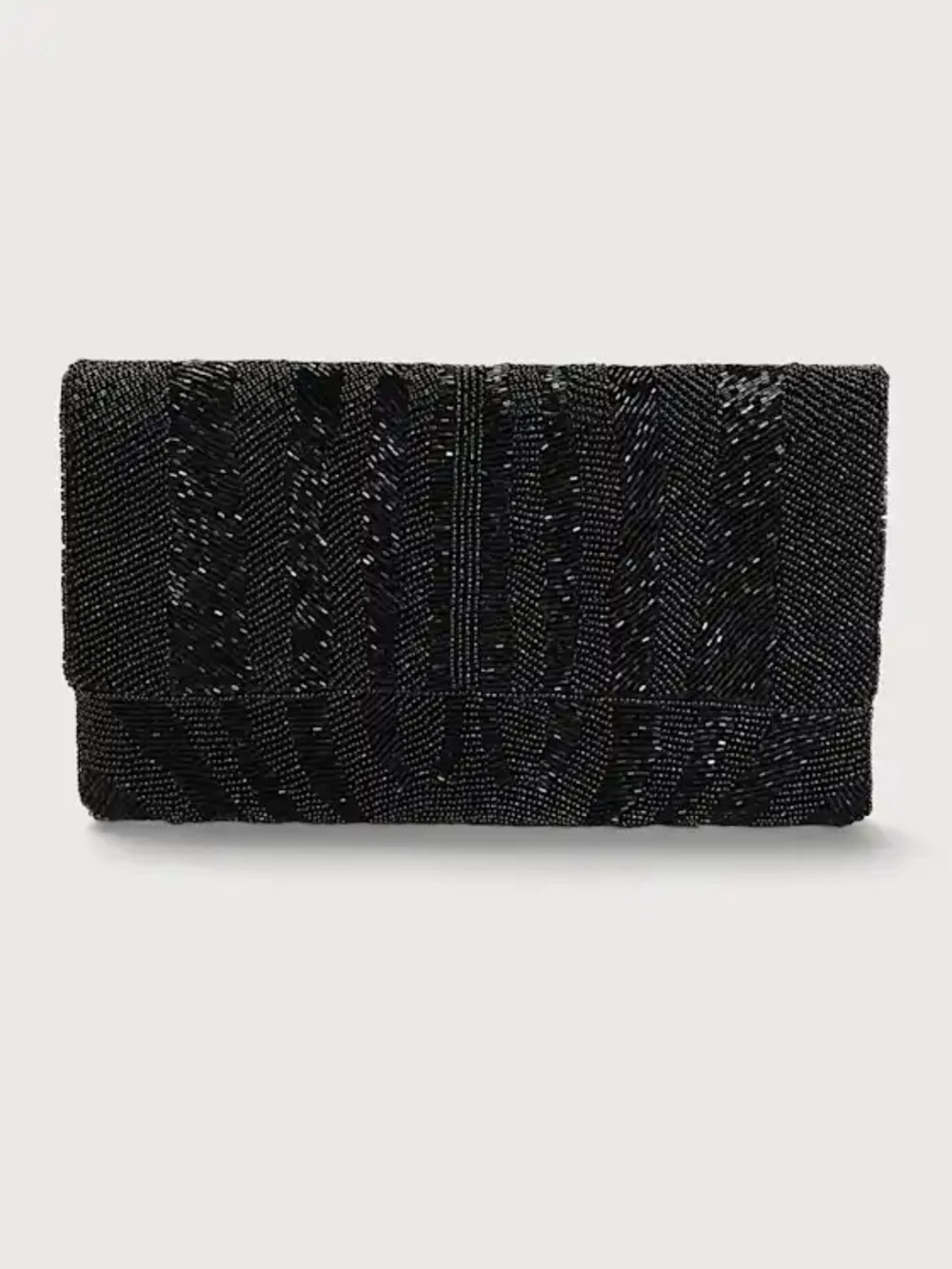 Lulus Black Beaded Clutch - Picture 2 of 10